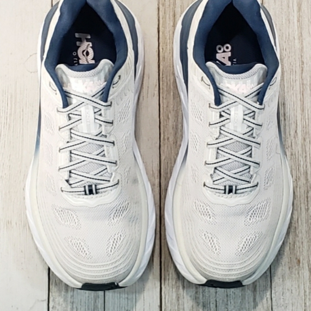 HOKA ONE ONE Bondi 6 Athletic Running Sneakers Whi_4